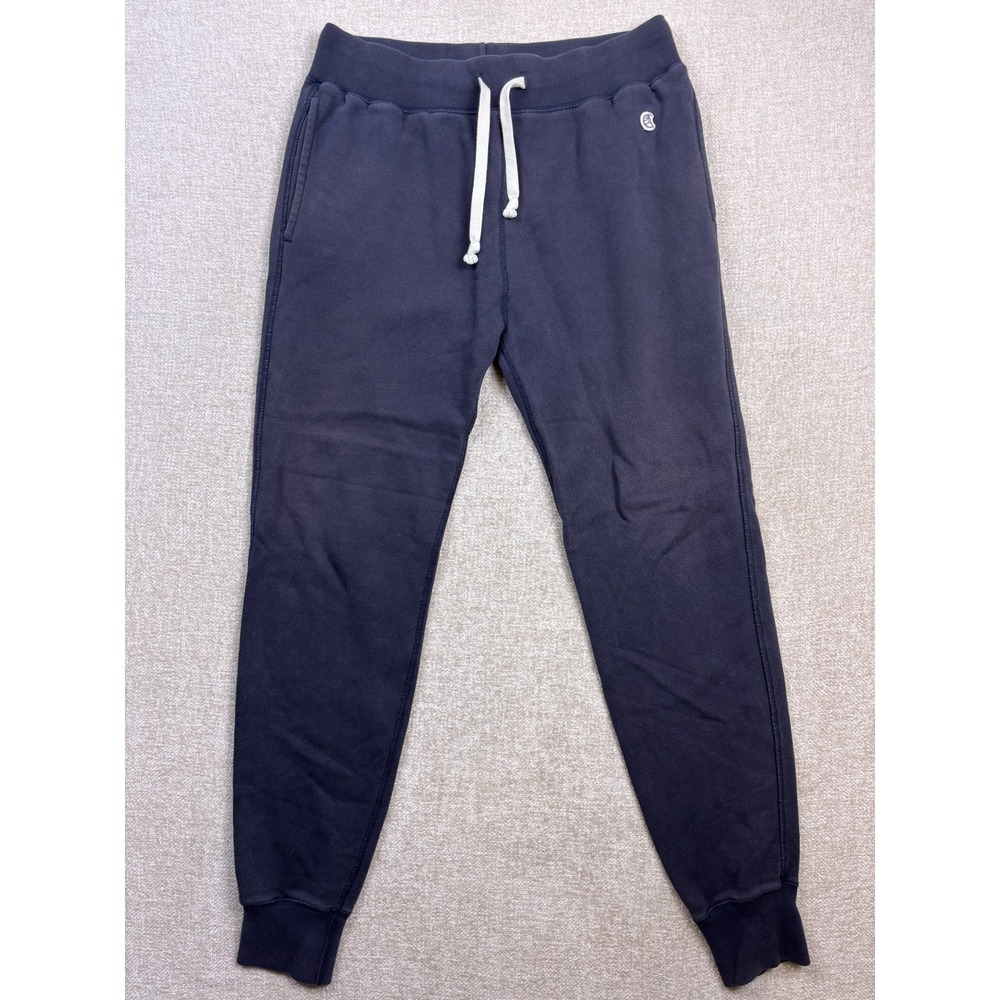 Todd Snyder x Champion Mens Navy Blue Cotton French Terry Jogger Sweatpants M